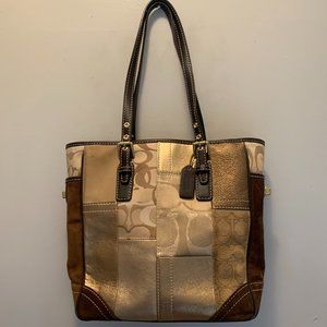 Coach Signature Patchwork Tote